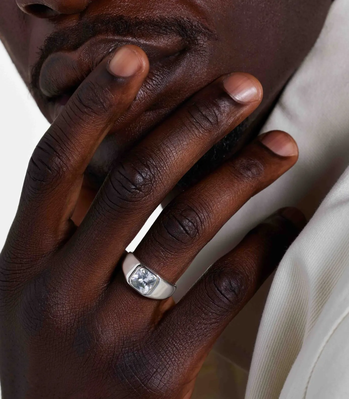 Heren Lucardi Ring Zilver - zilverkleurig