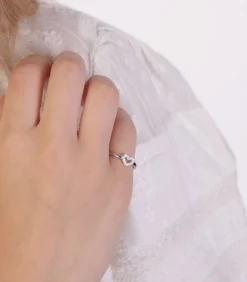 DAMES Lucardi Ring Zilver - zilverkleurig