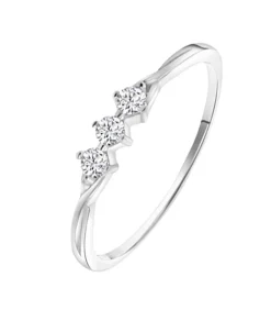 DAMES Lucardi Ring Zilver - zilverkleurig