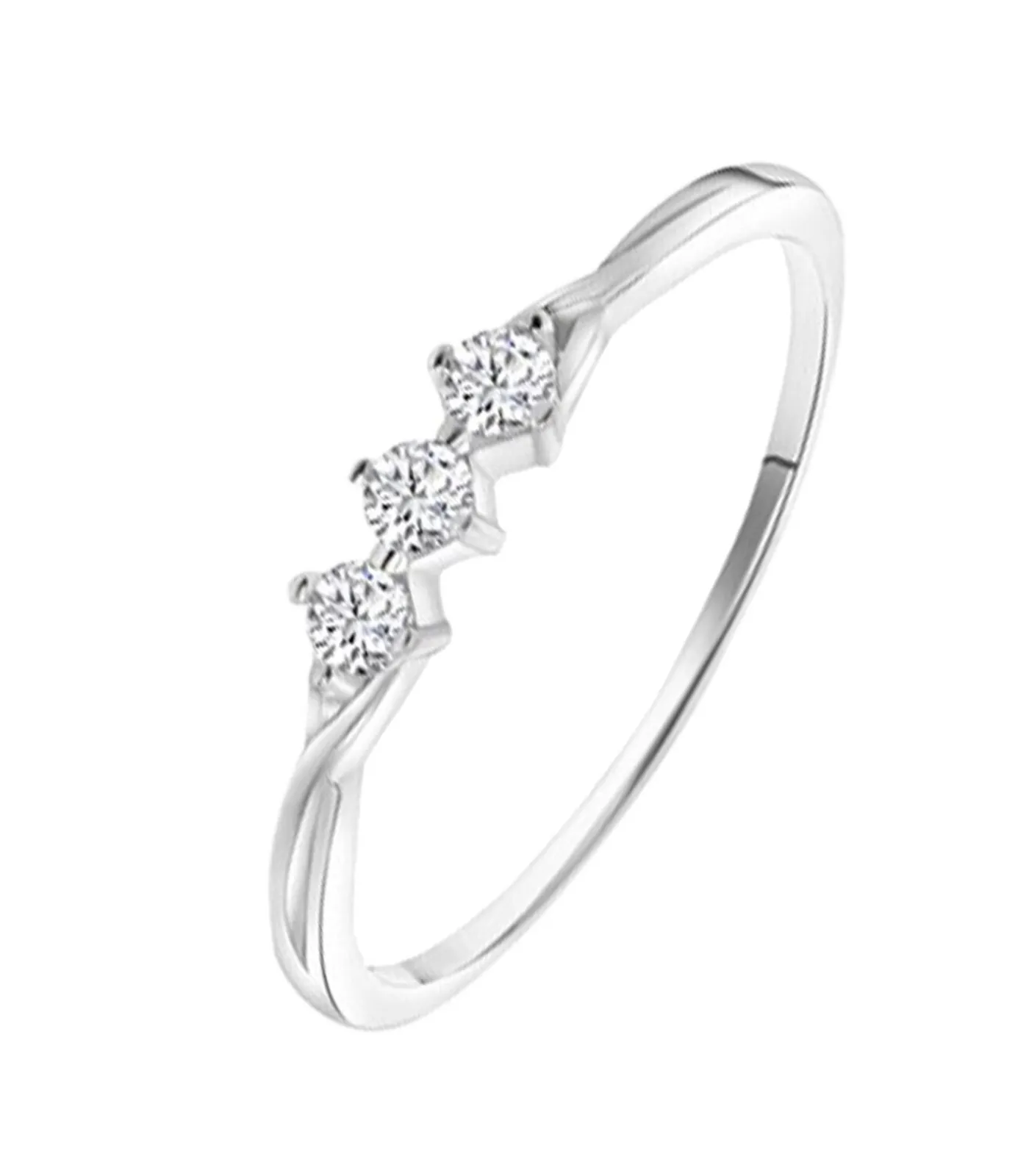 DAMES Lucardi Ring Zilver - zilverkleurig