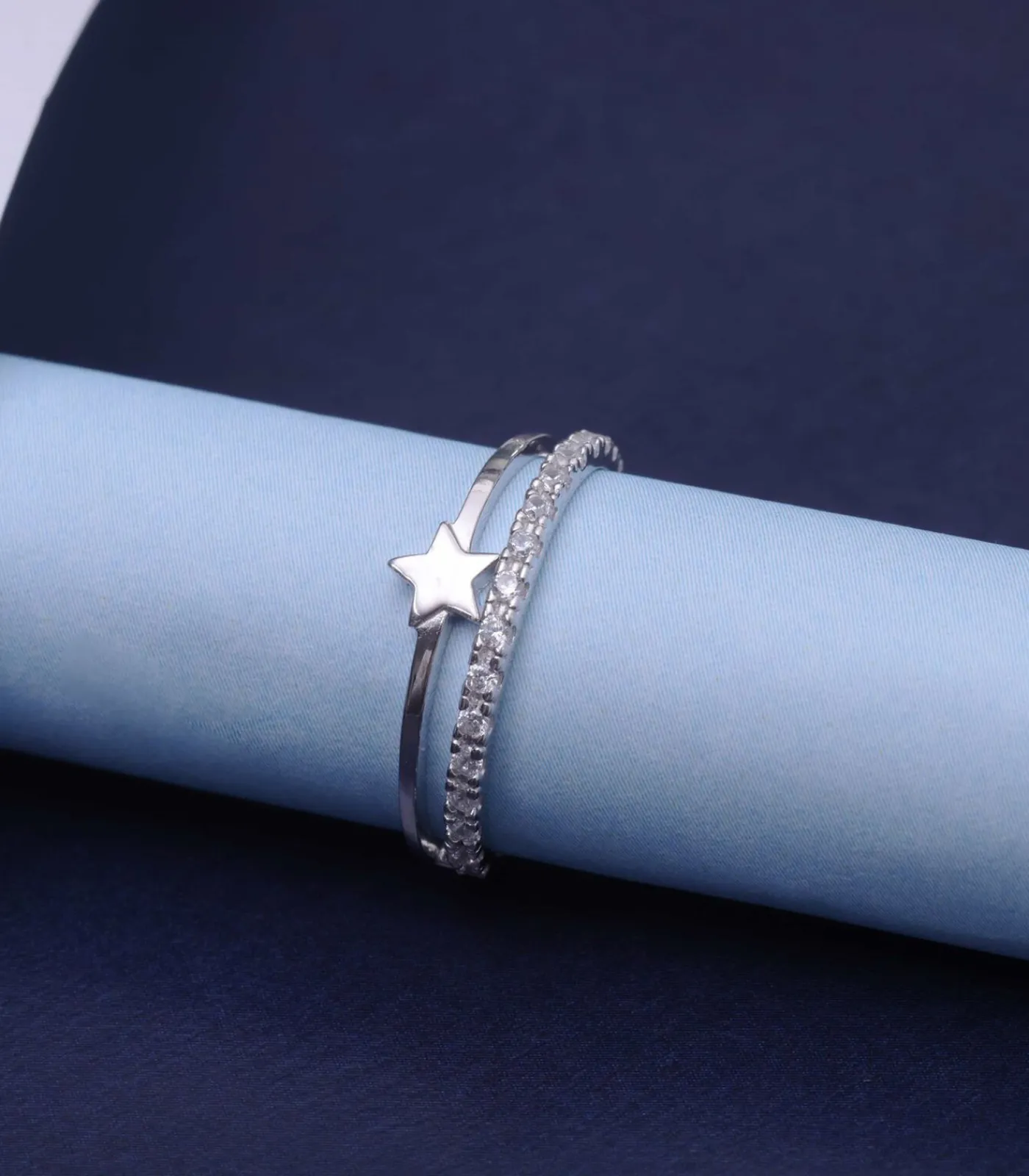 DAMES Lucardi Ring Zilver - zilverkleurig