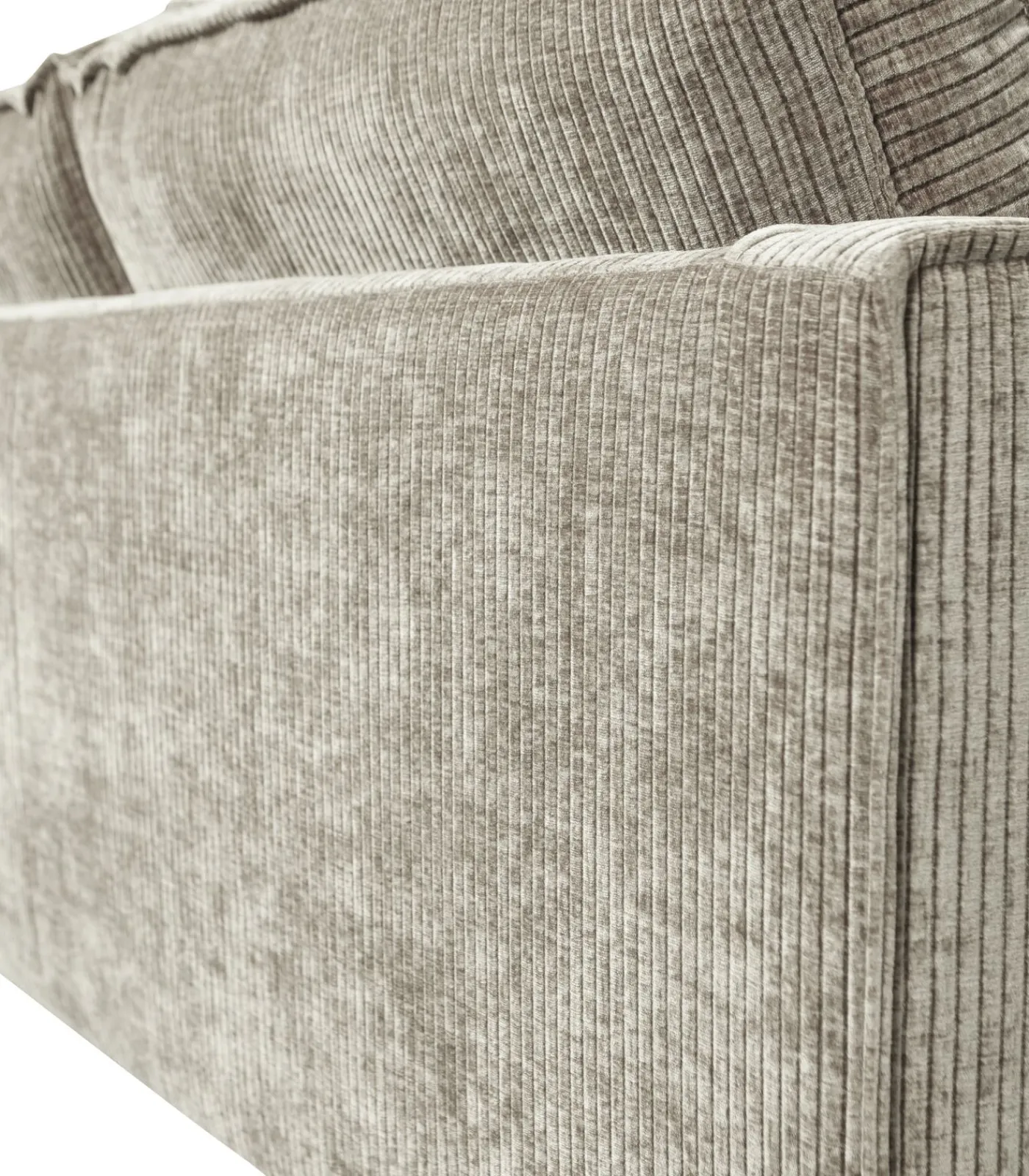 Best Rodeo Zits Bank - Ribstof - Donkerzand - 85x277x86 Zetels