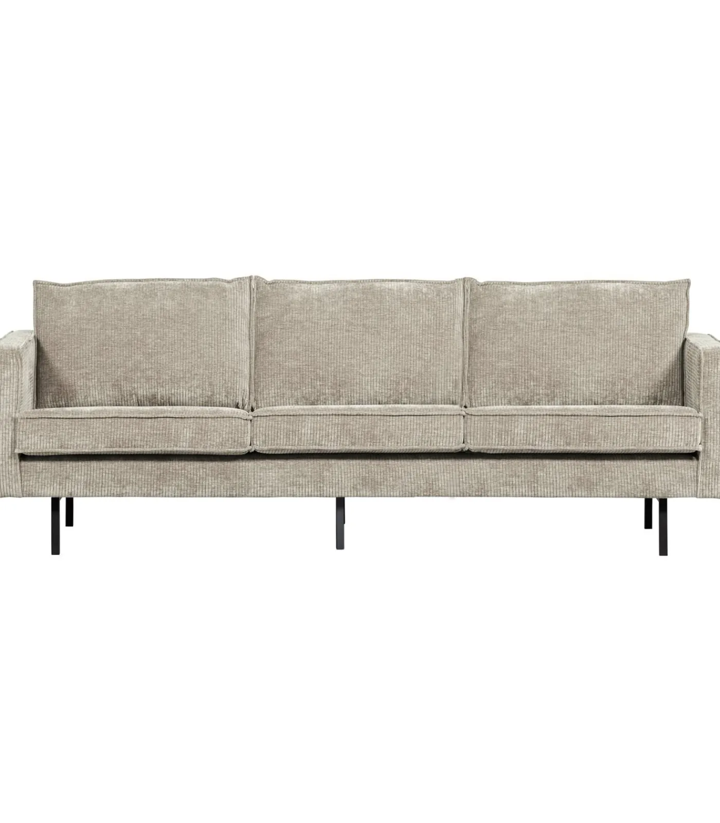 Best Rodeo Zits Bank - Ribstof - Donkerzand - 85x277x86 Zetels