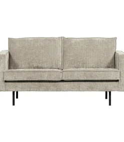 Sale Rodeo Zits Bank - Ribstof - Donkerzand - 85x190x86 Zetels