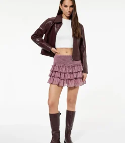 Rokshort Met Volants En Guipure Detail DAMES Rokken