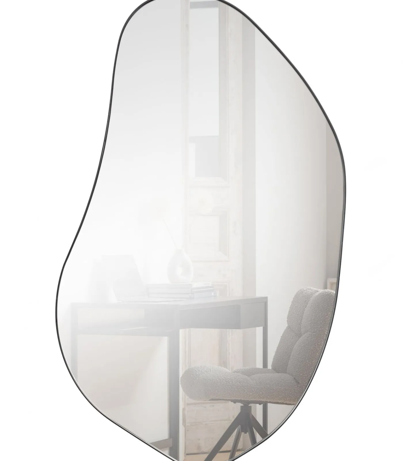 Online Romee Organische Spiegel - Metaal - Zwart - 100x70x4 Spiegels