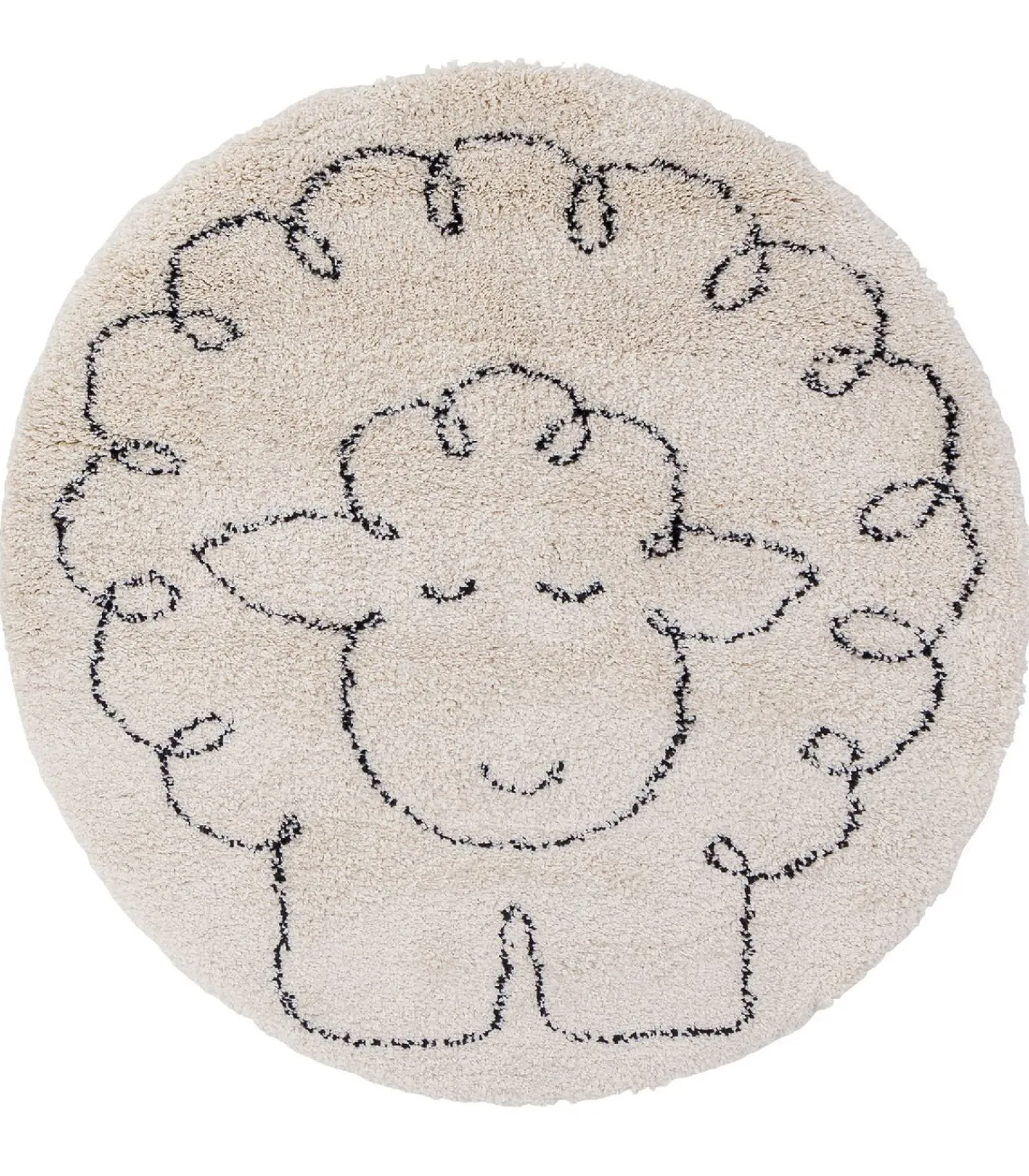 Kinderen AFKliving Rond kindertapijt PETIT MOUTON