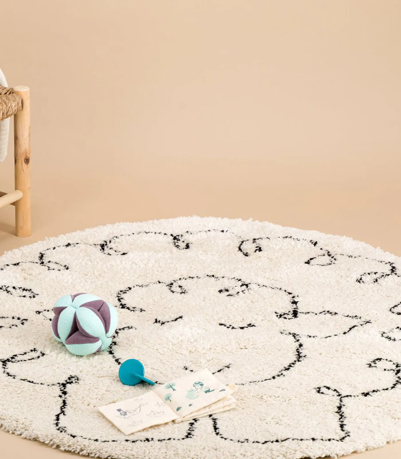 Kinderen AFKliving Rond kindertapijt PETIT MOUTON