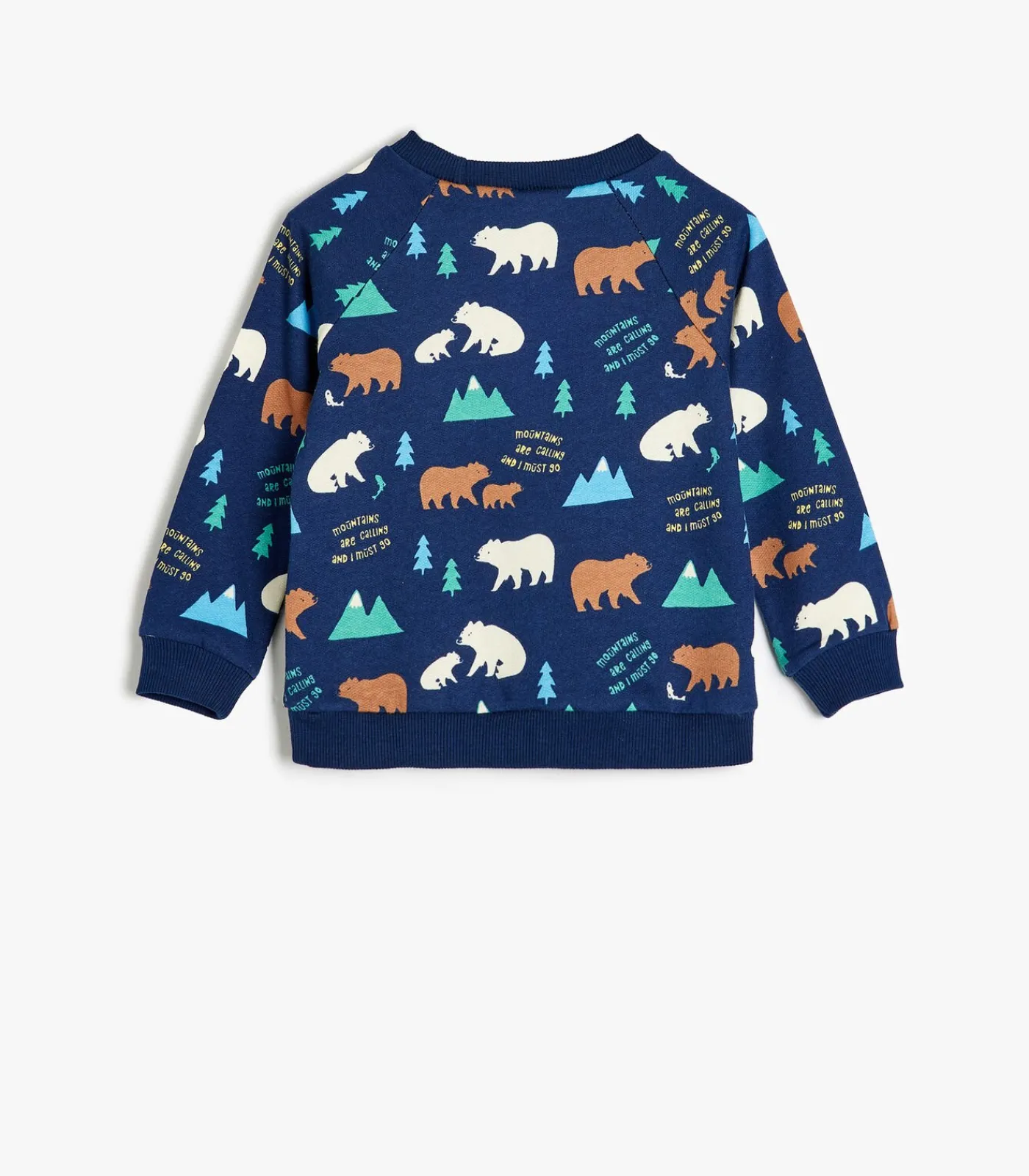 Kinderen Koton Ronde kraag Drukknoop gedetailleerd Sweatshirt