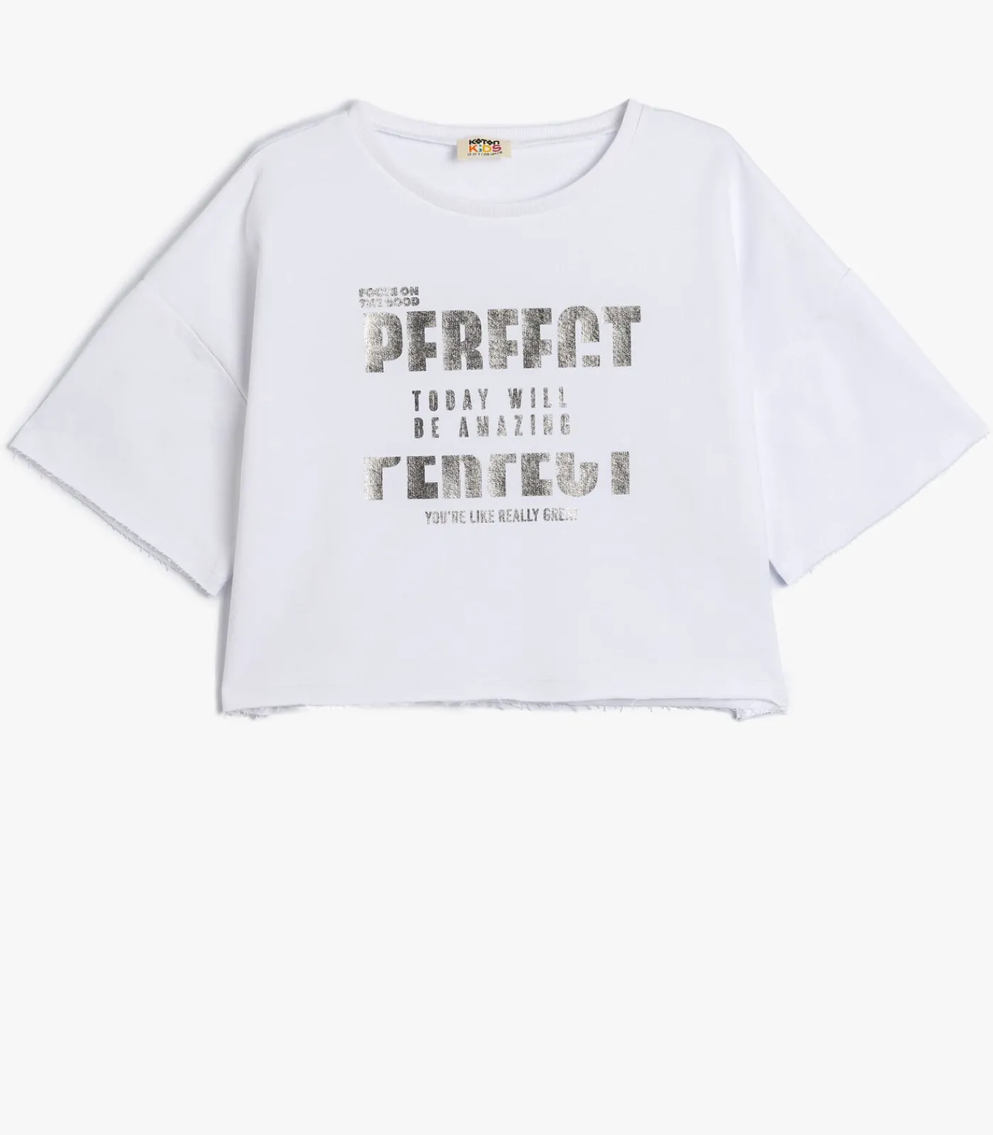 Kinderen Koton Ronde kraag Korte mouw T-shirt