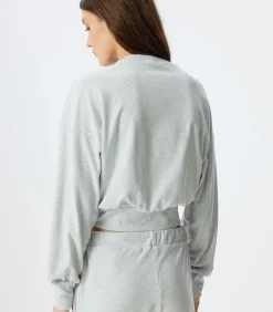 Discount Ronde kraag Lange mouw Pyjama'S Gebreide Top DAMES Loungewear