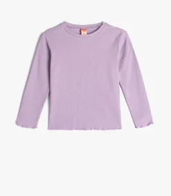 Kinderen Koton Ronde kraag Lange mouw T-shirt