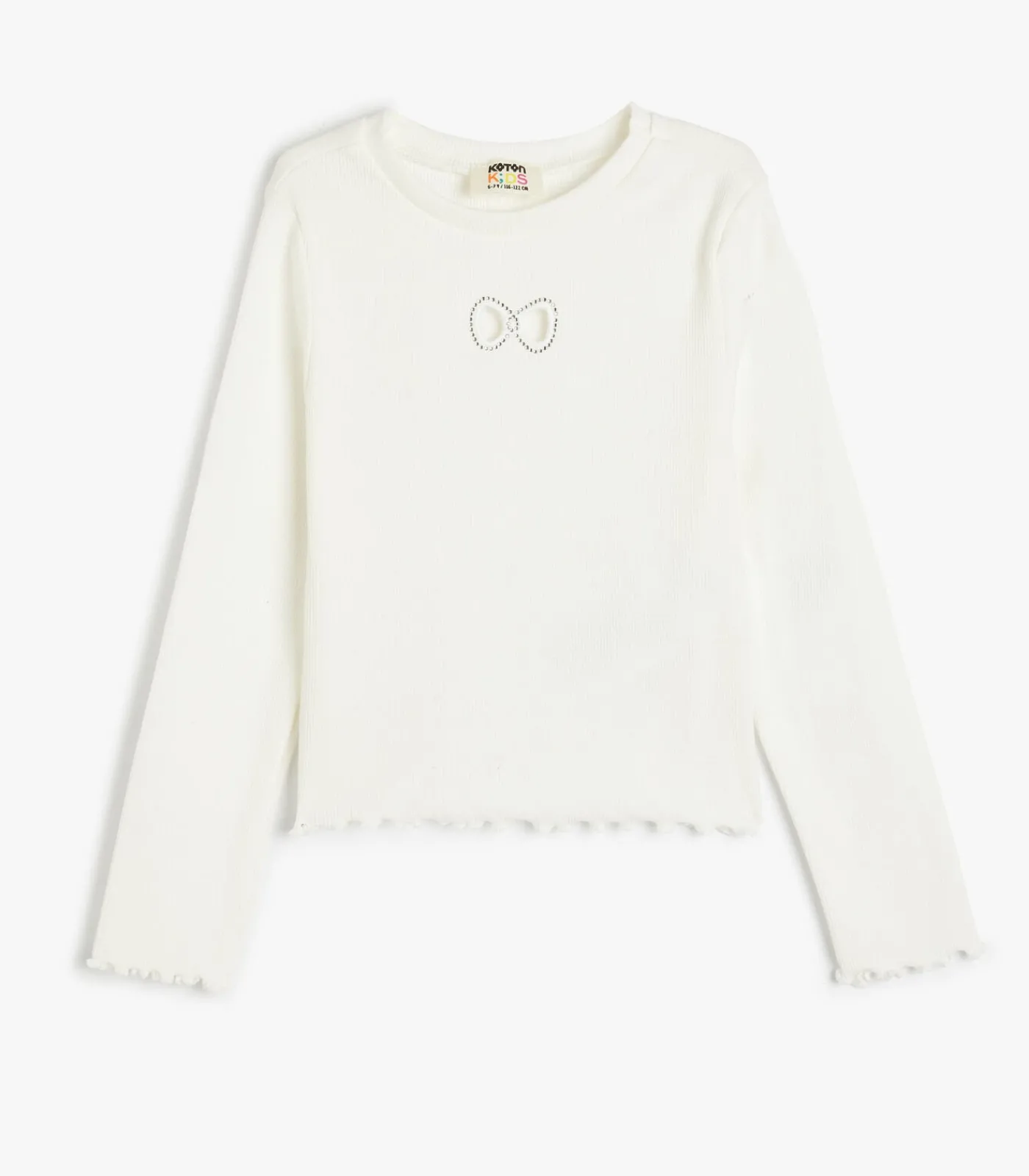 Kinderen Koton Ronde kraag Lange mouw T-shirt