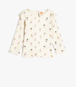 Kinderen Koton Ronde kraag Lange mouw T-shirt