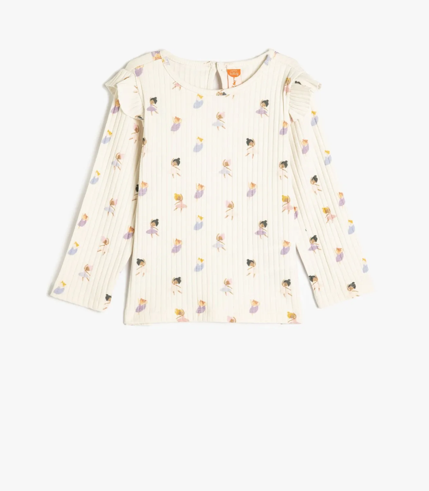 Kinderen Koton Ronde kraag Lange mouw T-shirt