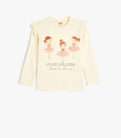 Kinderen Koton Ronde kraag Lange mouw T-shirt