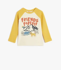 Kinderen Koton Ronde kraag Lange mouw T-shirt