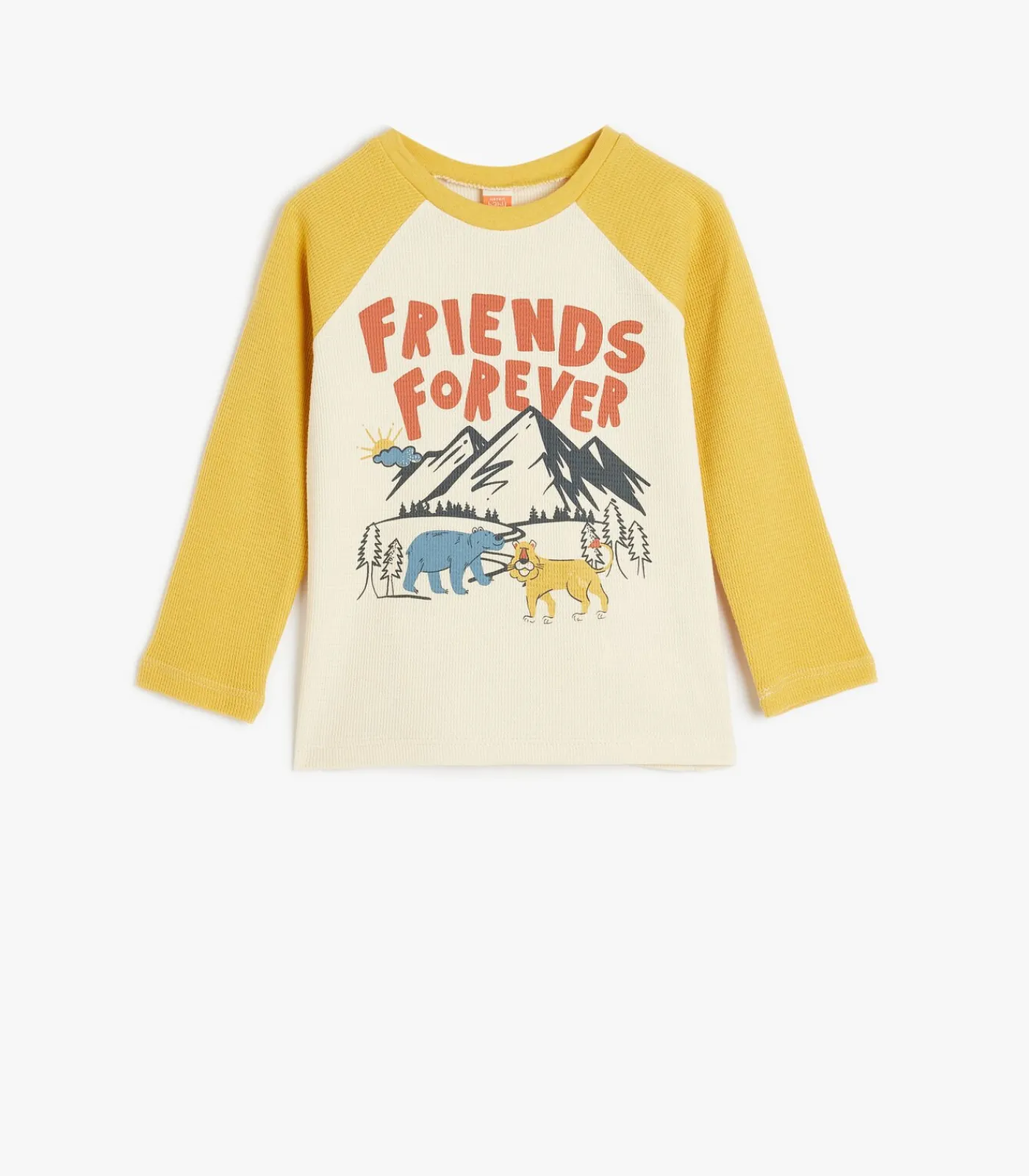 Kinderen Koton Ronde kraag Lange mouw T-shirt