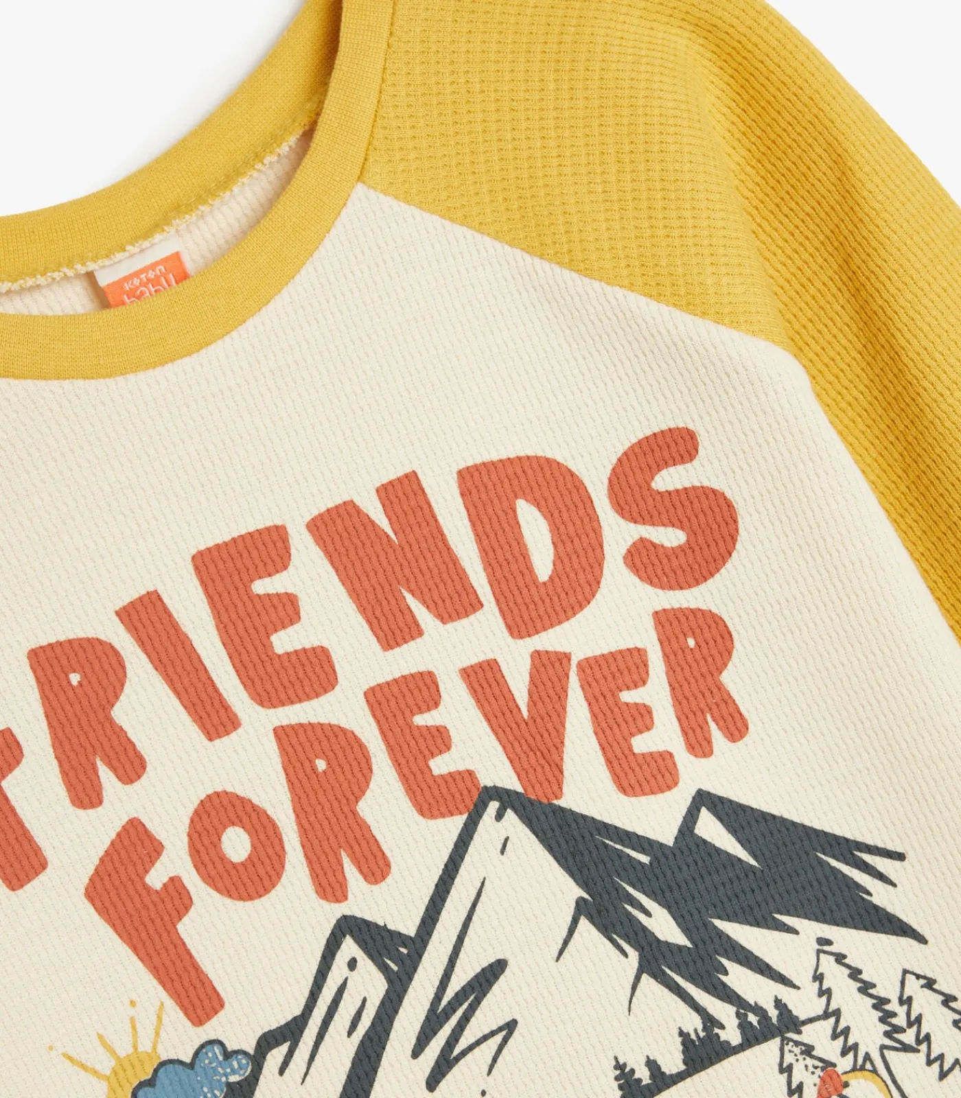 Kinderen Koton Ronde kraag Lange mouw T-shirt