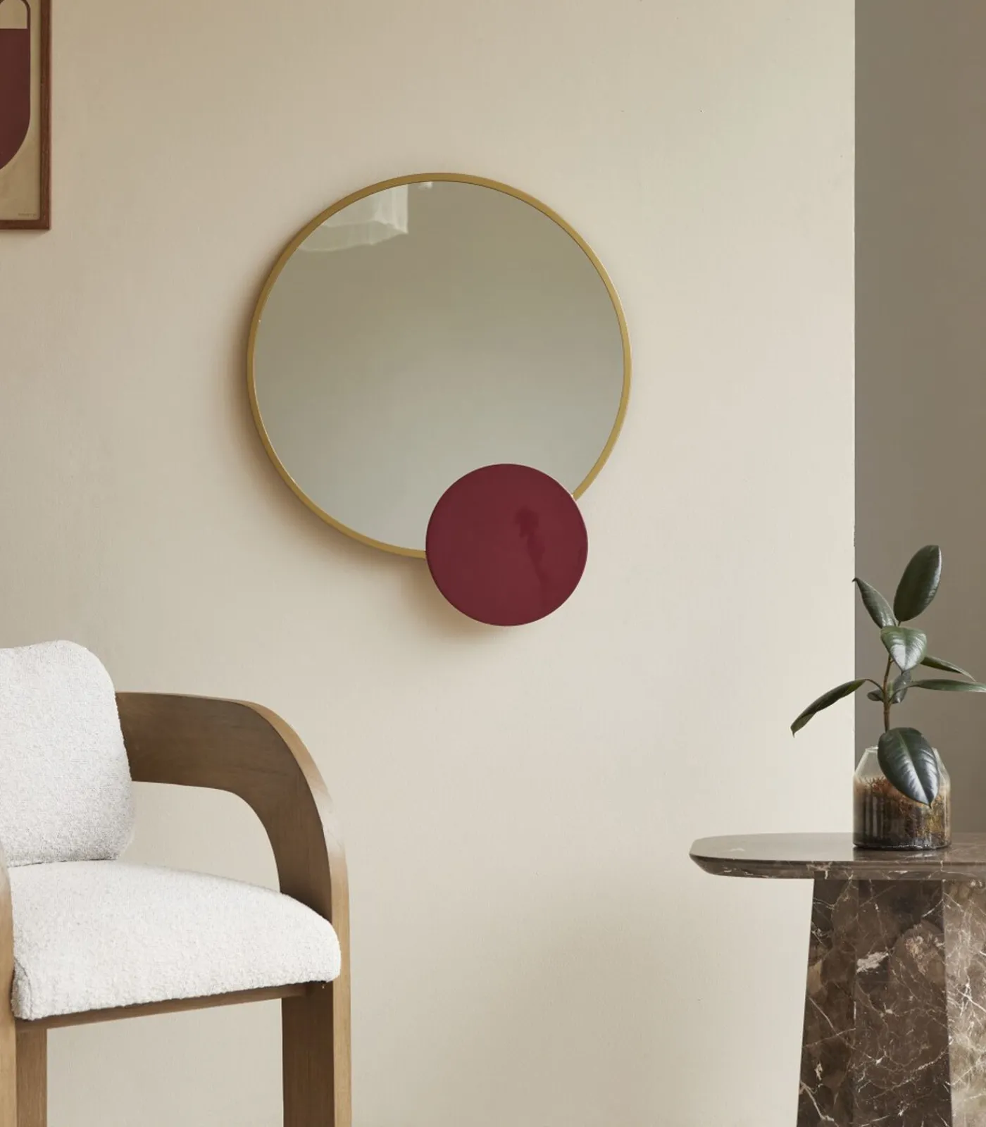 Sale Ronde stalen spiegel 60 cm Tom Spiegels