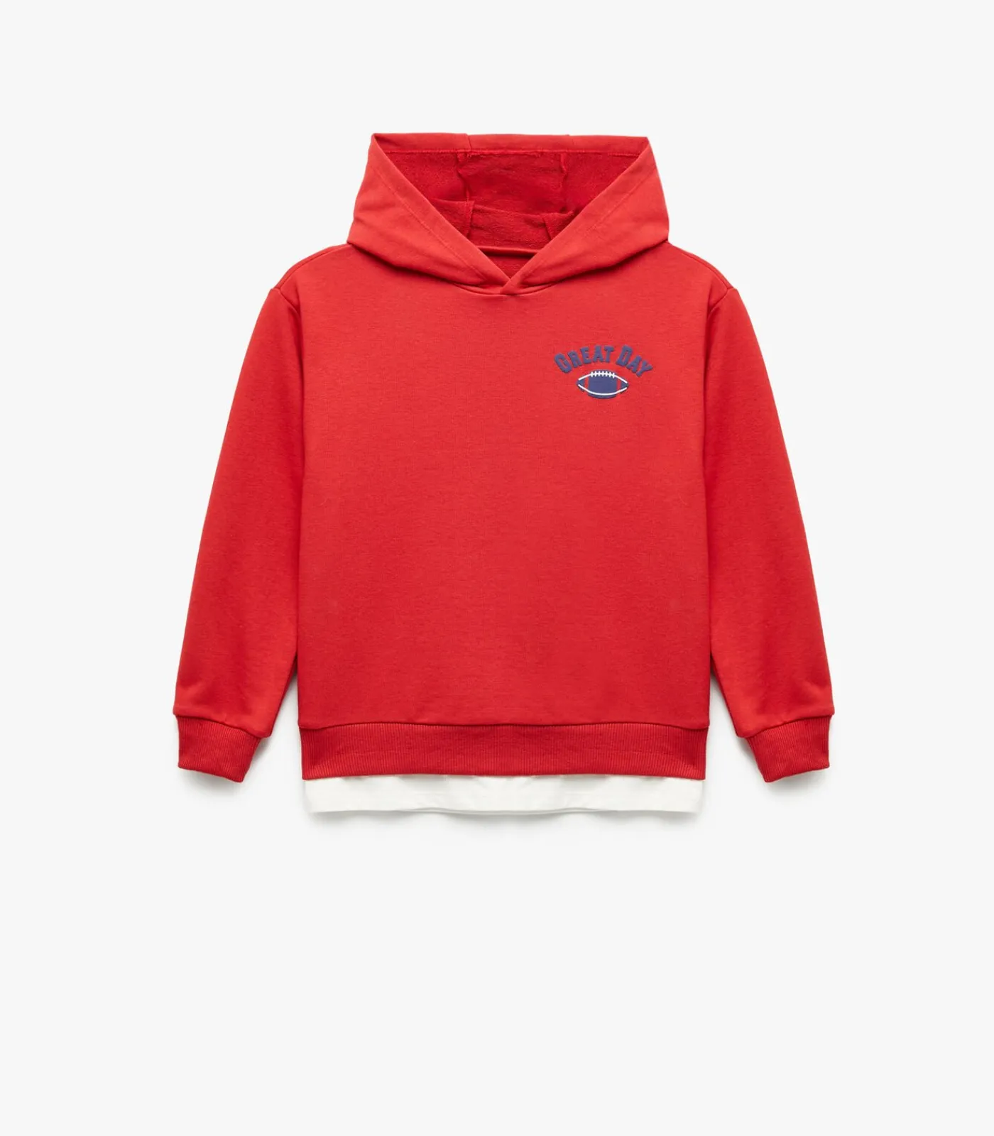 Hot Rood Jongens Sweatshirt Lange Mouwen Kapuchon Kinderen Truien & Vesten