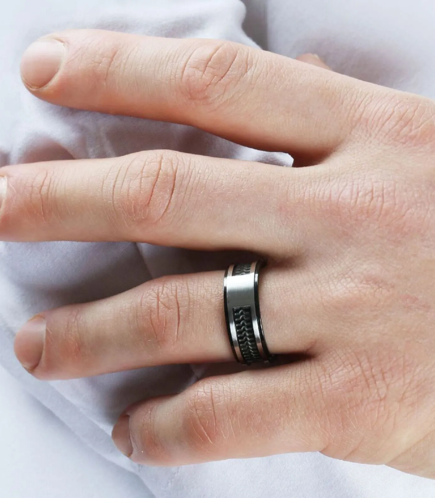 Heren Sector No Limits ROW stalen ring - SACX060