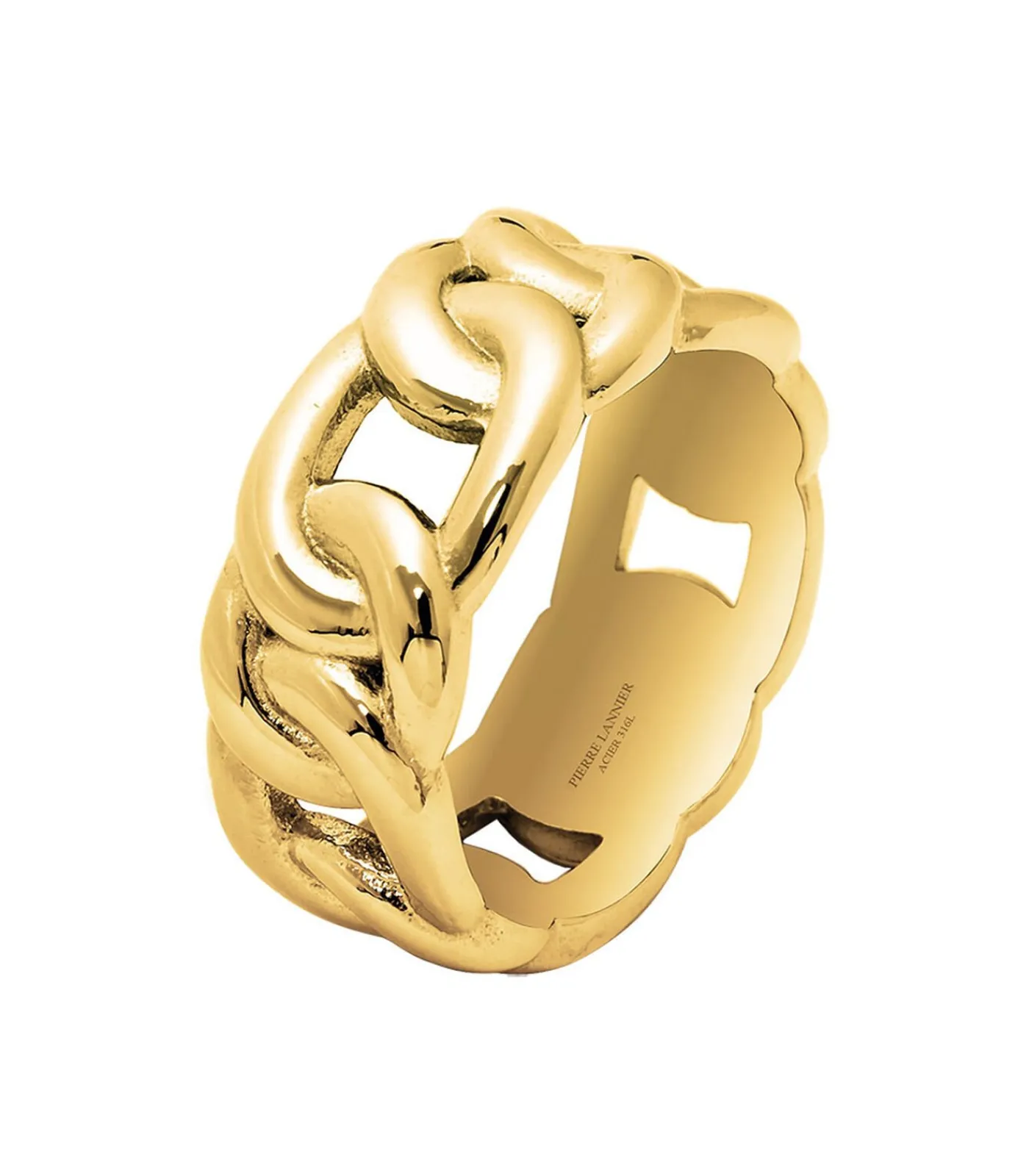 Hot Roxane" Gouden Stalen Ketting Ring - BJ09A3203 DAMES Ringen
