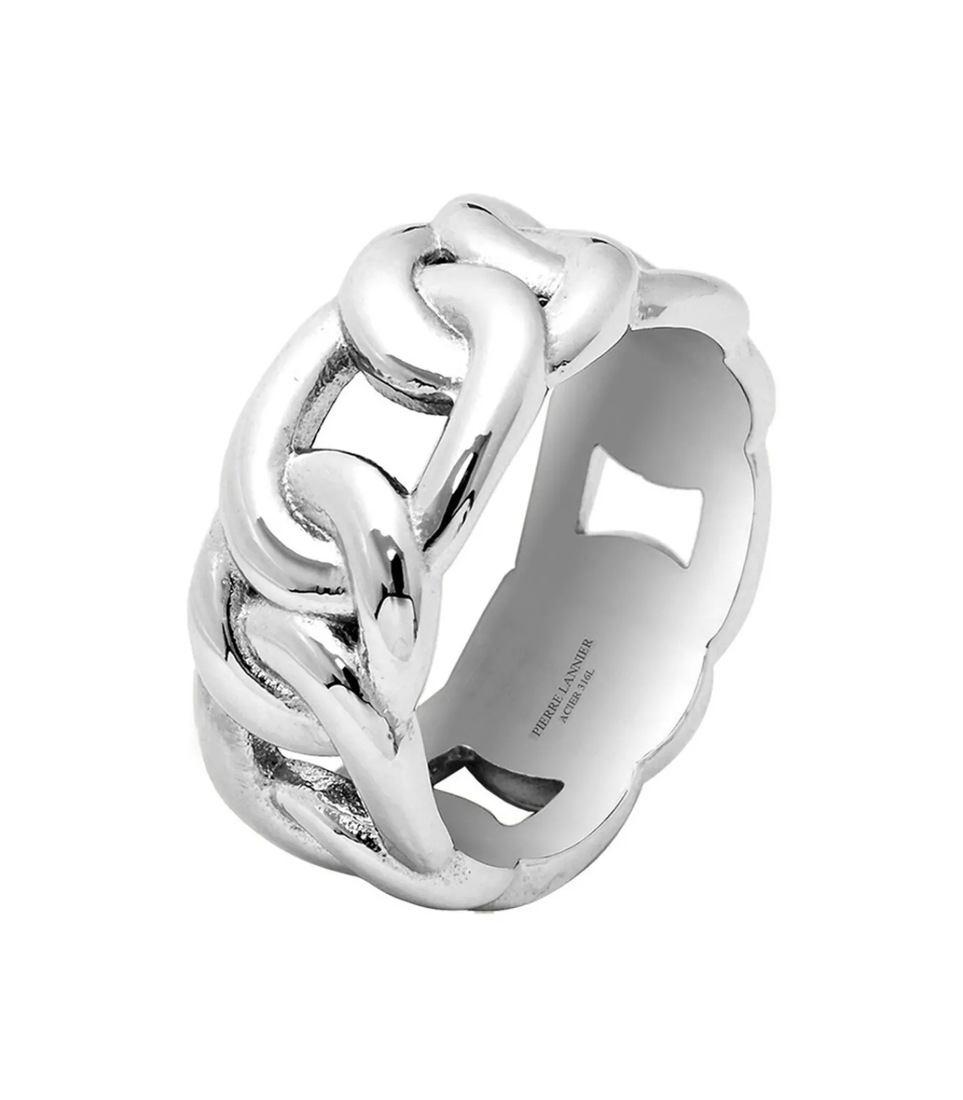 Best Roxane" Verzilverd Stalen Kettingring - BJ09A3103 DAMES Ringen