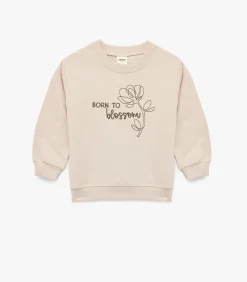 Outlet Roze Baby Sweater Lange Mouwen Borduursel Katoen Kinderen Truien & Cardigans