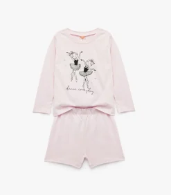 Kinderen Koton Roze Babyshort Elastische Taille Katoen