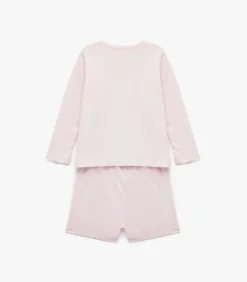 Kinderen Koton Roze Babyshort Elastische Taille Katoen