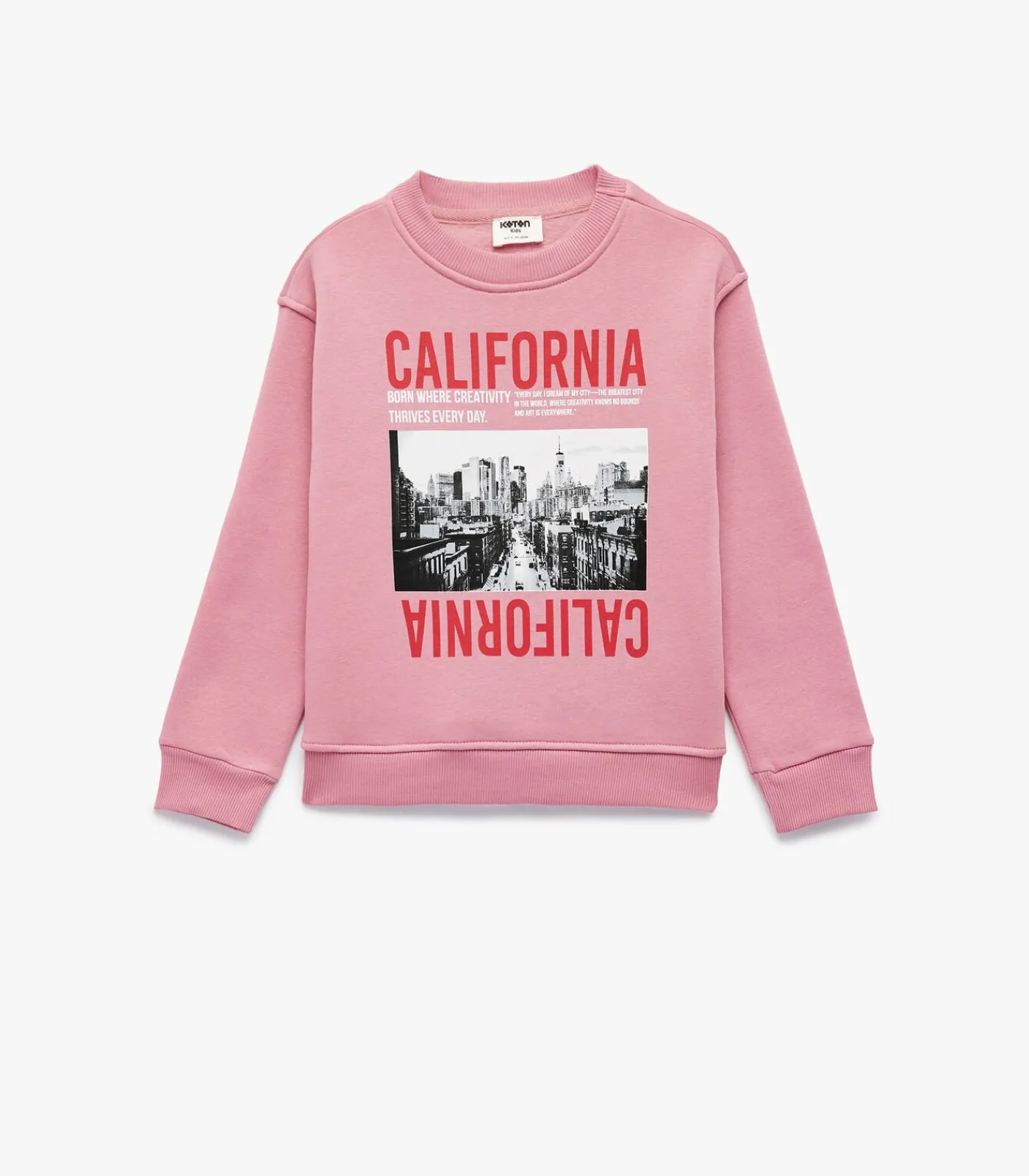 Best Roze Sweater Meisjes Lange Mouwen Ronde Hals Bedrukt Kinderen Truien & Cardigans