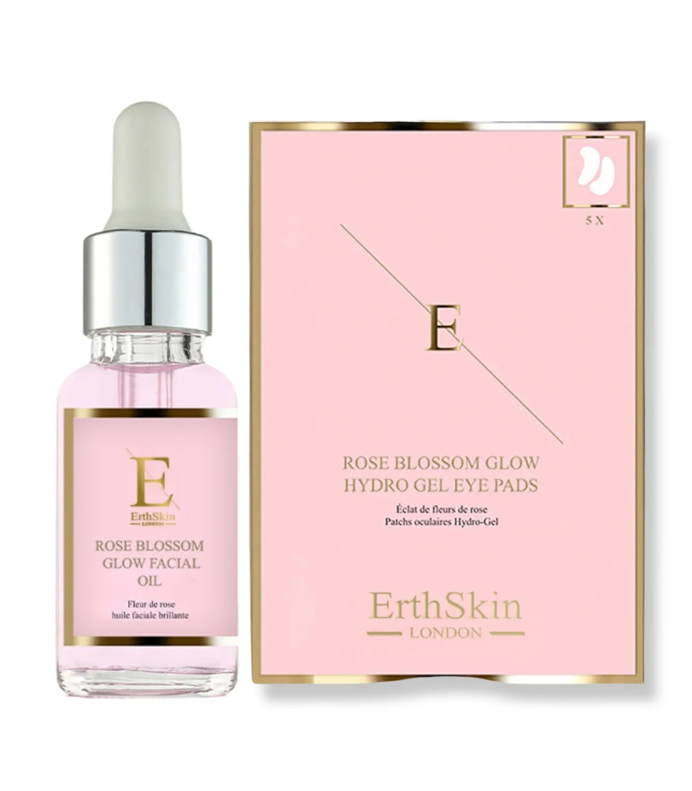 Hot Rozenbloesem Glow Gezichtsolie + Oogkussentjes Gezicht Sets