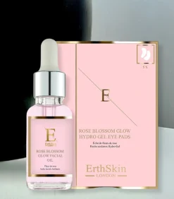 Hot Rozenbloesem Glow Gezichtsolie + Oogkussentjes Gezicht Sets