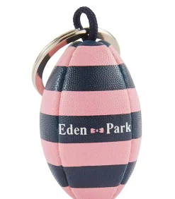 Hot Rugby-gestreepte rubberen bal sleutelring Reisaccessoires