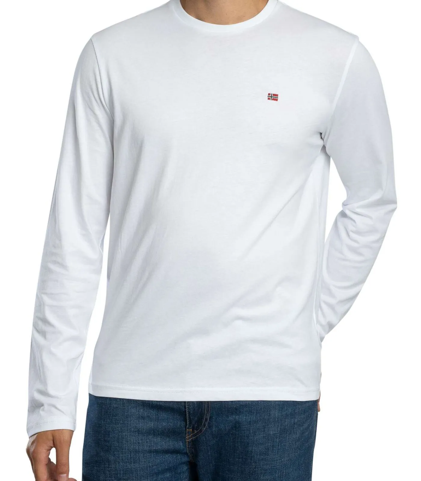 Heren NAPAPIJRI Salis T-Shirt Met Lange Mouwen