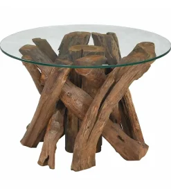 New Salontafel 60 cm massief teak drijfhout Tafels