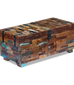 New Salontafel kist 80x40x35 cm massief gerecycled hout Tafels