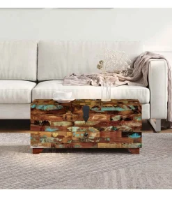 New Salontafel kist 80x40x35 cm massief gerecycled hout Tafels