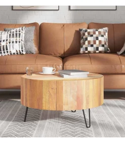 vidaXL Salontafel massief gerecycled hout