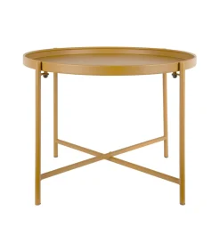 Leitmotiv Salontafel Meseta - Geel - 50x50x38.5cm