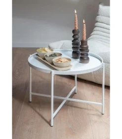 Online Salontafel Meseta - Wit - 50x50x38.5cm Tafels