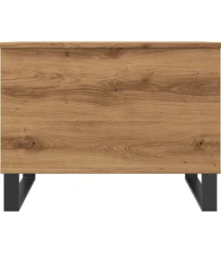 vidaXL Salontafel 60x44,5x45 cm bewerkt hout artisanaal eikenkleurig