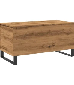 Best Salontafel 90x44,5x45 cm bewerkt hout artisanaal eikenkleurig Tafels