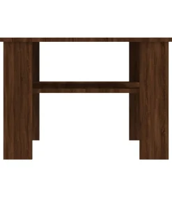 Sale Salontafel 60x60x42 cm bewerkt hout bruin eikenkleur Tafels