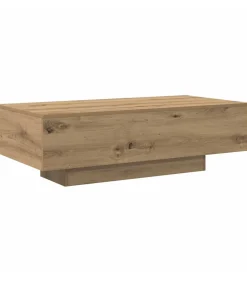 vidaXL Salontafel 100x49,5x31 cm bewerkt hout artisanaal eikenkleur