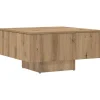 Online Salontafel 60x60x31,5 cm bewerkt hout artisanaal eikenkleur Tafels