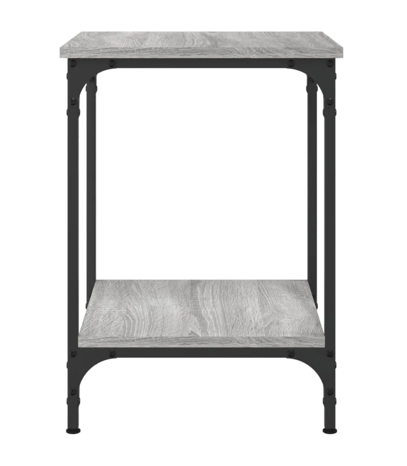 vidaXL Salontafel 40x40x55 cm bewerkt hout grijs sonoma eikenkleurig