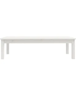 vidaXL Salontafel 110x50x30 cm massief grenenhout wit
