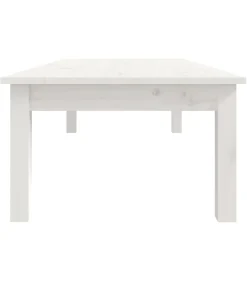 vidaXL Salontafel 110x50x30 cm massief grenenhout wit